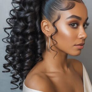 Curly Ponytail