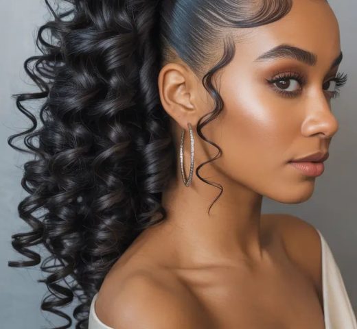 Curly Ponytail